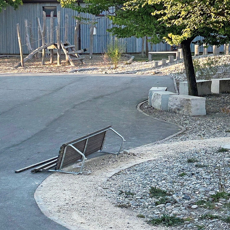 Der Tatort auf der Schulanlage.Bild: zvg