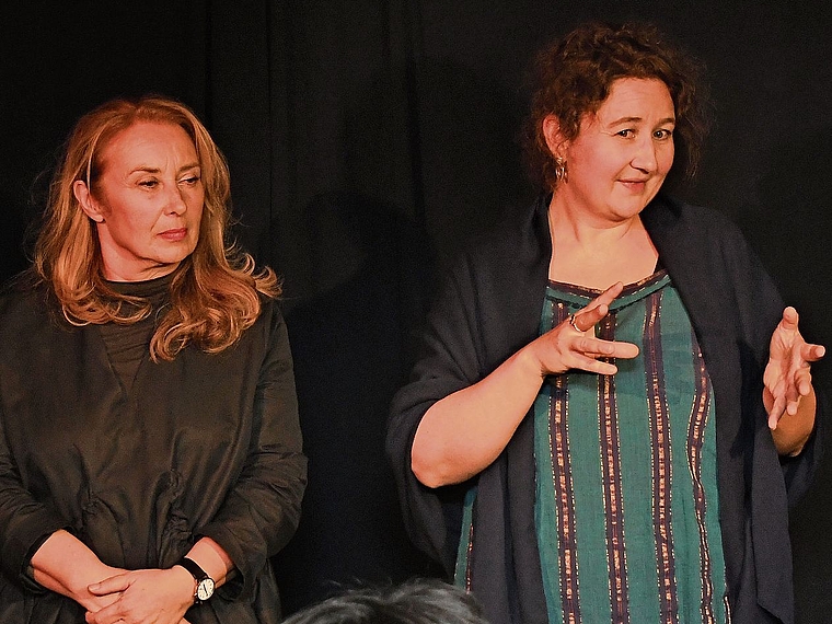 Irène Novak-Lüscher und Evelyn Hartmann wollen der Erzähltradition in der Schweiz zu neuem Leben verhelfen.Bild: zVg
