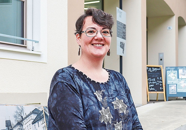 Claudia Muhmenthaler leitet die Bibliothek Brugg seit Mai.Bild: ISabel Steiner PeterhaNS