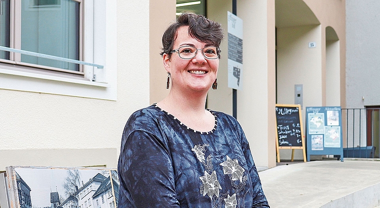 Claudia Muhmenthaler leitet die Bibliothek Brugg seit Mai.Bild: ISabel Steiner PeterhaNS